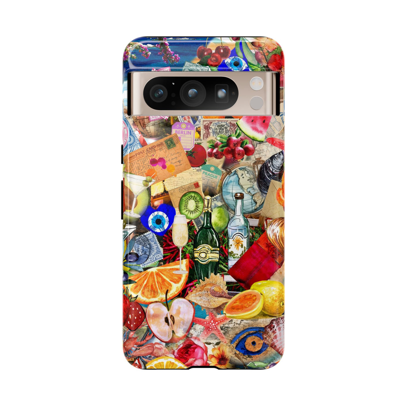 Fruity European Summer Impact Resistant Cute Phone Cases for Samsung S24, S23, S22, S21, IPhone 15 pro Iphone 14 pro Iphone 13 IPhone 12 Iphone 11