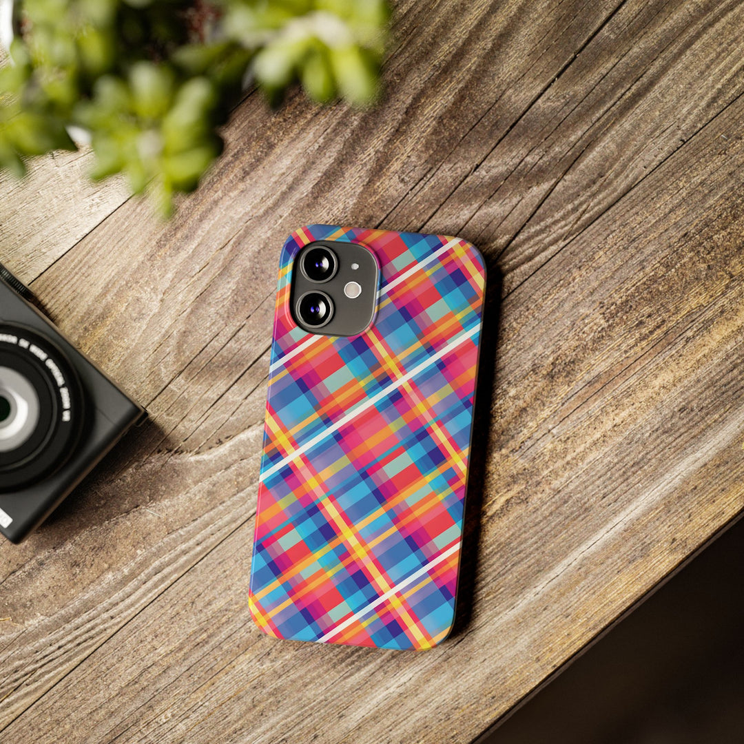 Slim Checkered Plaid Gift for Her Cute Phone Cases for Iphone 16 Pro Max | iPhone 15 Case | iPhone 15 Pro Max Case, Iphone 14, 13, 12, 11, 10, 8, 7 - Studio40ParkLane