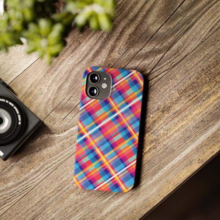 Slim Checkered Plaid Gift for Her Cute Phone Cases for Iphone 16 Pro Max | iPhone 15 Case | iPhone 15 Pro Max Case, Iphone 14, 13, 12, 11, 10, 8, 7 - Studio40ParkLane