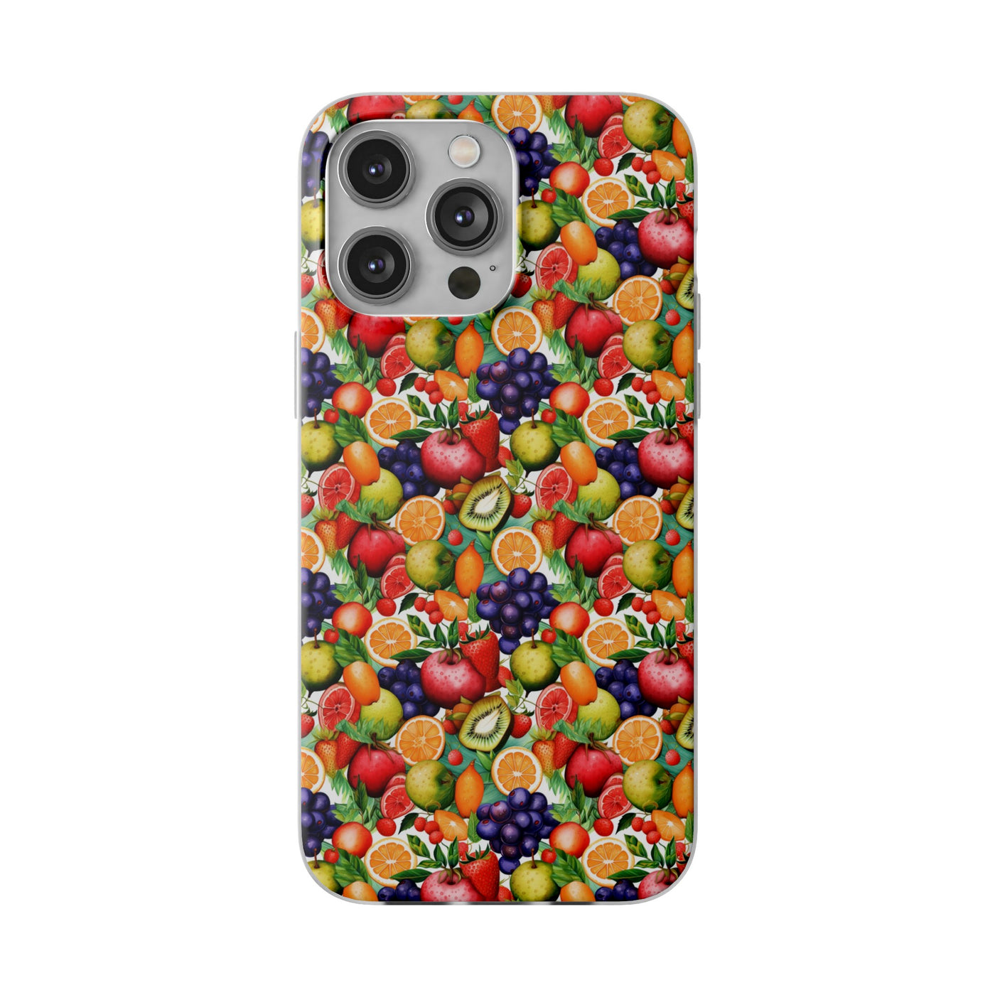 Cute Flexi Phone Cases, Summer Fruit Mix, Compatible with Samsung Galaxy S23, Samsung S22, Samsung S21, Samsung S20, Galaxy S20 Ultra