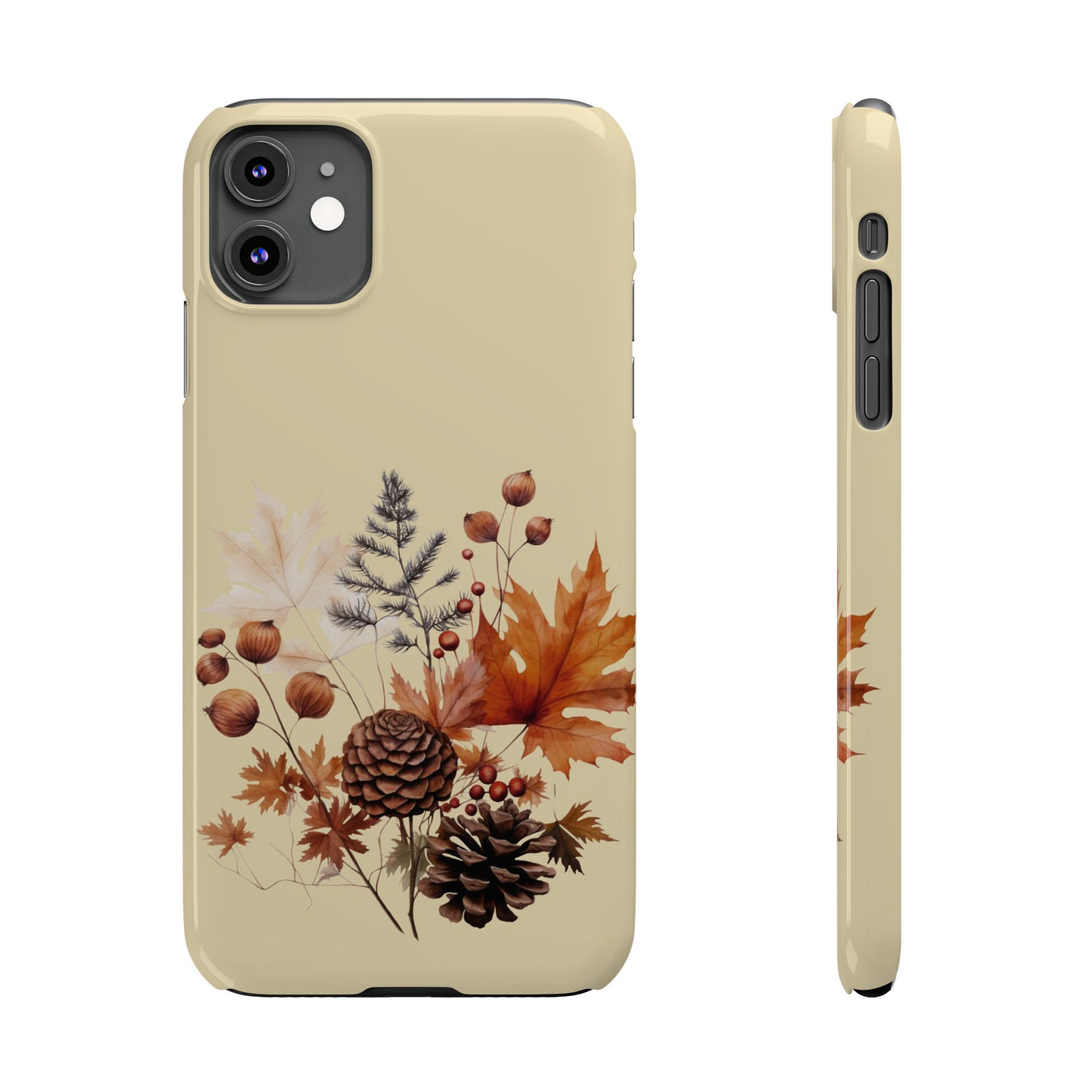 Slim Fall Leaves Foliage Cute Phone Cases for Iphone 16 | iPhone 15 Case | iPhone 15 Pro Max Case, Iphone 14, Iphone 14 Pro Max, Iphone 13, Slim Mom Dad Gift