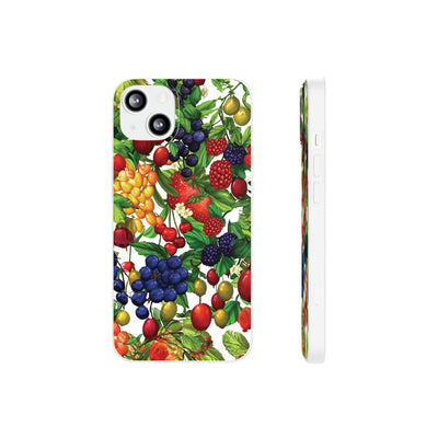 Cute Flexi Phone Cases, For Samsung Galaxy and Iphone, Summer Mixed Fruit, Galaxy S23 Phone Case, Samsung S22 Case, Samsung S21, Iphone 15, Iphone 14, Iphone 13