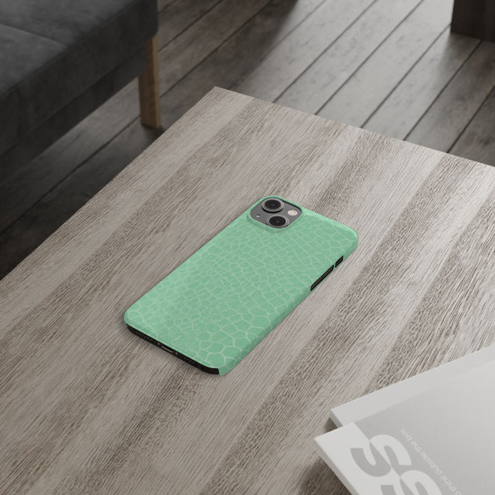 Slim Non Leather Mint Color Pattern Gift for Her Cute Phone Cases for Iphone 16 Pro Max | iPhone 15 Case | iPhone 15 Pro Max Case, Iphone 14, 13, 12, 11, 10, 8, 7 - Studio40ParkLane