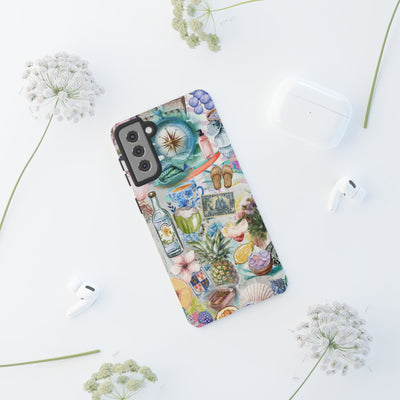 Impact Resistant, Travel Coquette Collage, Cute Phone Cases for Samsung S24, S23, S22, S21, IPhone 15 pro Iphone 14 pro Iphone 13 IPhone 12 Iphone 11