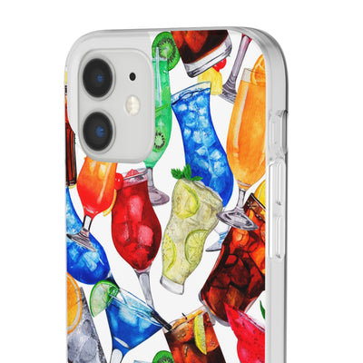 Cute Flexi Phone Cases, For Iphones and Samsung Galaxy Phones, Tropical Summer Fruit Cocktails, Galaxy S23 Phone Case, Samsung S22 Case, Samsung S21, Iphone 15, Iphone 14, Iphone 13