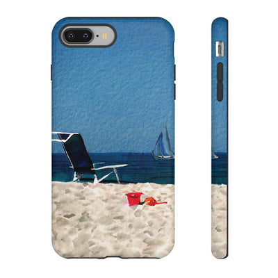 Cute Samsung Case | Cool Iphone Case | Summer Blue Beach Chair, Samsung S24, S23, S22, S21, IPhone 15 Case | Iphone 14 Case, Iphone 13 Case