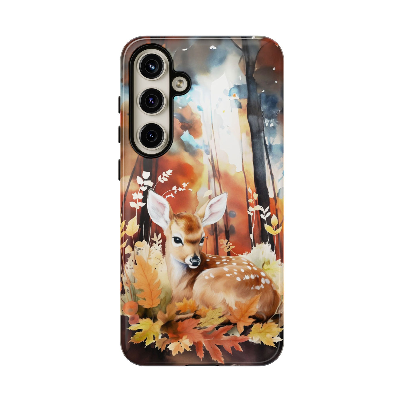 Autumn Fall Deer Forest Gift for Her Cute Phone Case for, Samsung Galaxy S24, S23, S22, S21, IPhone 16 Case | Iphone 15, Iphone 14, IPhone 13 Case