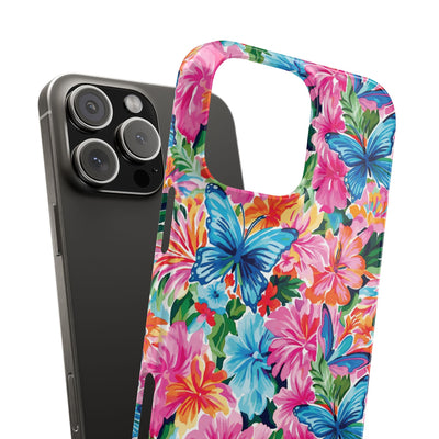 Slim Butterflies Flowers Gift for Her Cute Phone Cases for Iphone 16 Pro Max | iPhone 15 Case | iPhone 15 Pro Max Case, Iphone 14, 13, 12, 11, 10, 8, 7 - Studio40ParkLane
