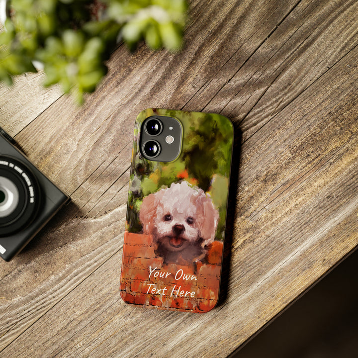Slim Personalized Cute iPhone Cases - | iPhone 15 Case | iPhone 15 Pro Max Case, Iphone 14 Case, Iphone 14 Pro Max, Iphone 13, Bichon Frise Dog - Studio40ParkLane