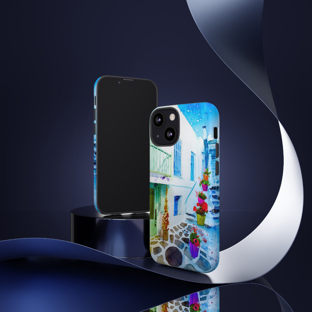 Impact Resistant, Greece House, Cute Phone Cases for Samsung S24, S23, S22, S21, IPhone 15 pro Iphone 14 pro Iphone 13 IPhone 12 Iphone 11 - Studio40ParkLane