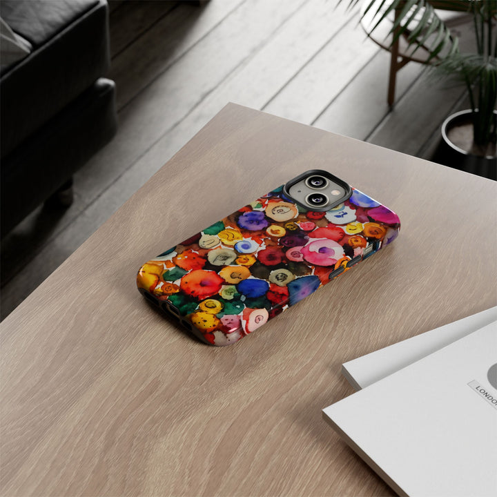 Impact Resistant, Fall Colors Buttons, Cute Phone Cases for Samsung S24, S23, S22, S21, IPhone 15 pro Iphone 14 pro Iphone 13 IPhone 12 Iphone 11 - Studio40ParkLane