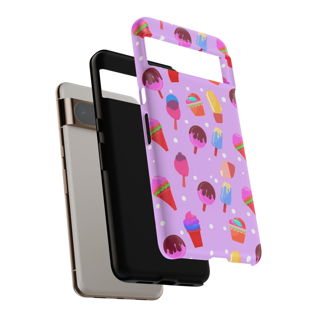 Cute Samsung Case | Cool Iphone Case | Summer Pink Ice - Cream, Samsung S24, S23, S22, S21, IPhone 15 Case | Iphone 14 Case, Iphone 13 Case - Studio40ParkLane
