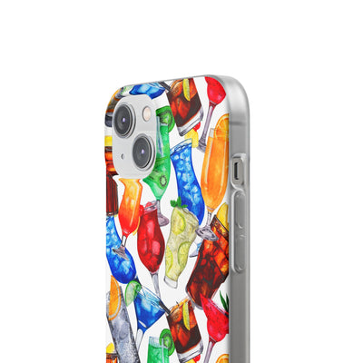 Cute Flexi Phone Cases, For Iphones and Samsung Galaxy Phones, Tropical Summer Fruit Cocktails, Galaxy S23 Phone Case, Samsung S22 Case, Samsung S21, Iphone 15, Iphone 14, Iphone 13