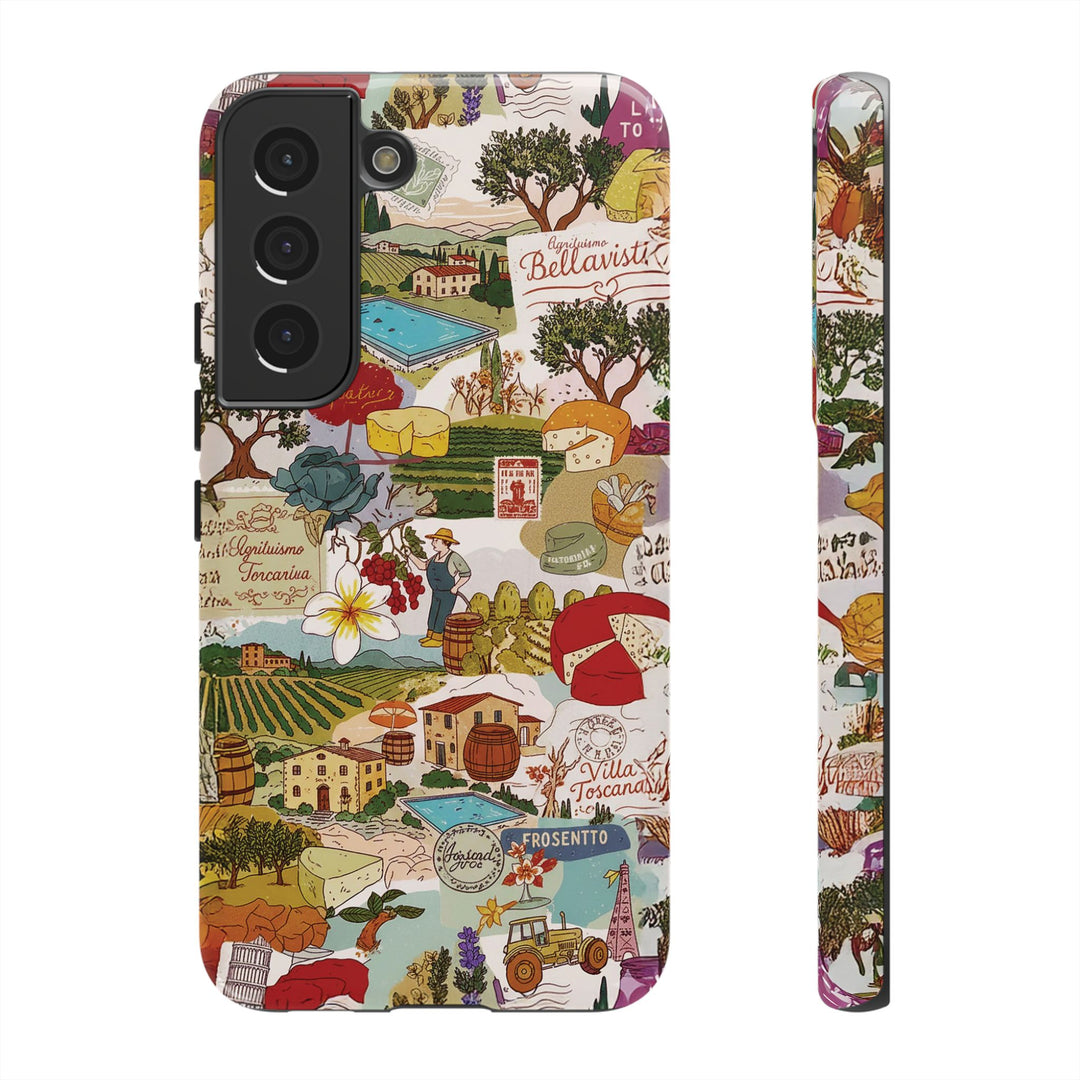 Italy Tuscany Coquette Collage Tough Premium Phone Case - For iPhone 17 Pro Max iPhone 16 Pro iPhone 15 Iphone 14 Plus 13 Pro 12 11 10 XR - Studio40ParkLane