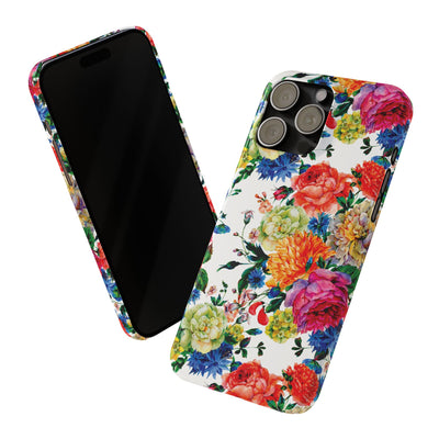 Slim Spring Flowers Gift for Her Cute Phone Cases for Iphone 16 Pro Max | iPhone 15 Case | iPhone 15 Pro Max Case, Iphone 14, 13, 12, 11, 10, 8, 7 - Studio40ParkLane