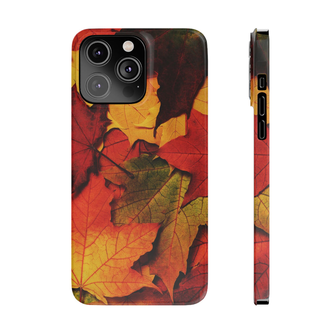 Slim Autumn Fall Leaves Gift Cute Phone Cases for Iphone 16 | iPhone 15 Case | iPhone 15 Pro Max Case, Iphone 14, Iphone 14 Pro Max, Iphone 13, Slim Mom Dad Gift - Studio40ParkLane