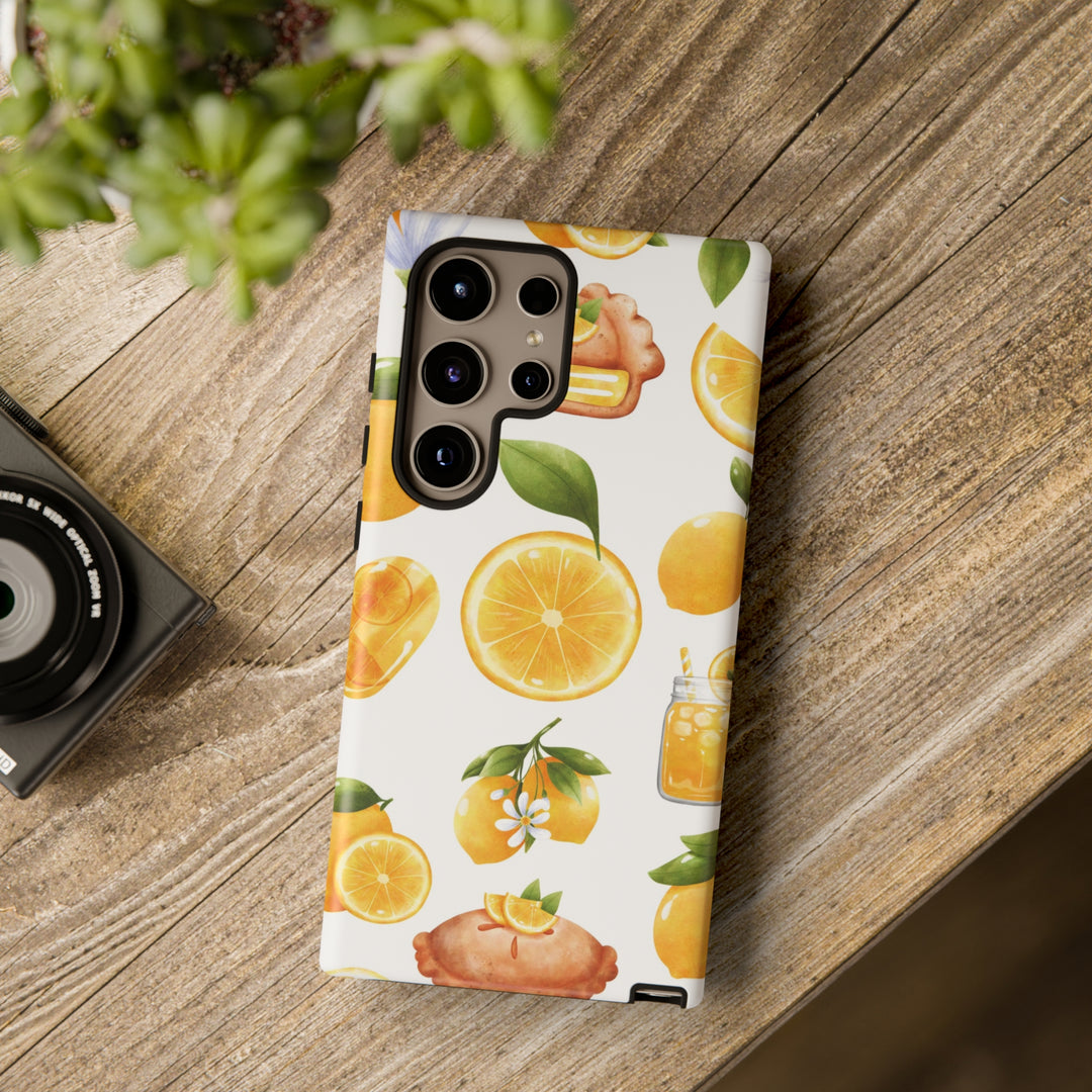 Cute Samsung Phone Case | Aesthetic Samsung Phone Case | Galaxy S23, S22, S21, S20 | Summer Fruit Lemons, Protective Phone Case - Studio40ParkLane