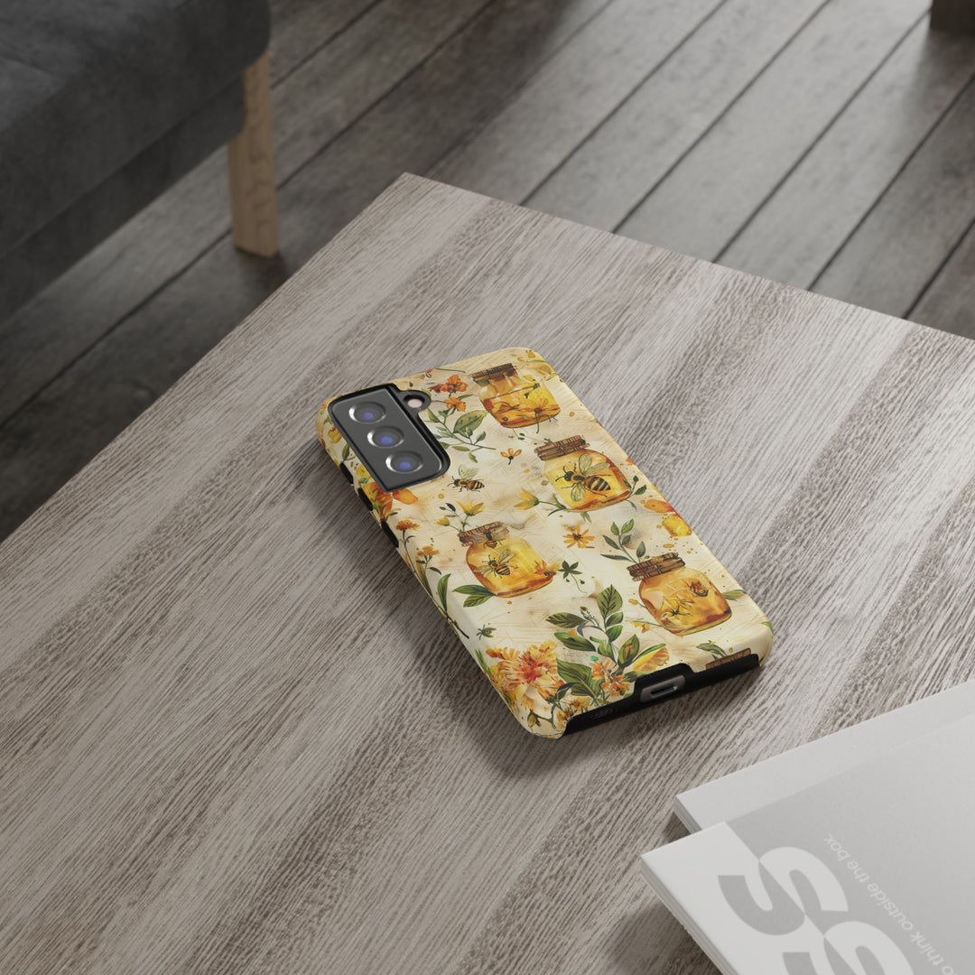 Impact Resistant, Honey Bees, Cute Phone Cases for Samsung S24, S23, S22, S21, IPhone 15 pro Iphone 14 pro Iphone 13 IPhone 12 Iphone 11 - Studio40ParkLane