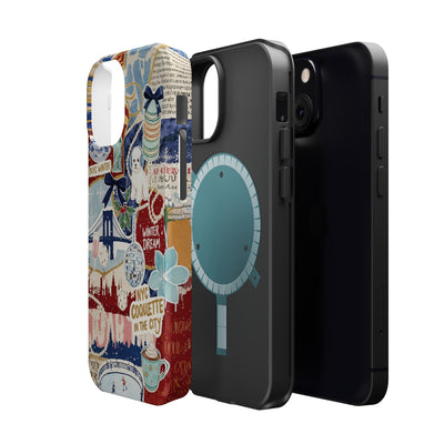 New York Winter Coquette Collage Tough Magsafe Cute Phone Cases for Iphone | iPhone 17 Pro Max Case, Iphone 16, Iphone 15 14 13 12 11 10 9
