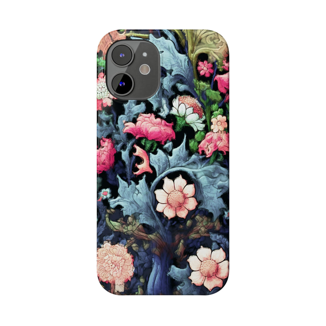 Slim Cute Phone Cases for Iphone - | iPhone 15 Case | iPhone 15 Pro Max Case, Iphone 14 Case, Iphone 14 Pro Max, Iphone 13, Flowers Scene - Studio40ParkLane