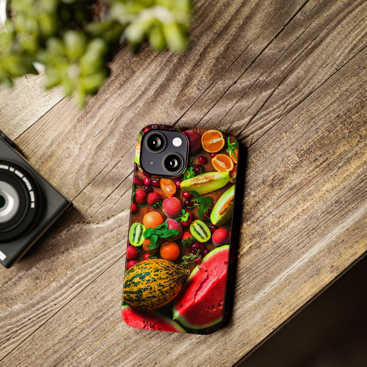 Slim Fall Fruit Collage Phone Cases for Iphone 16 | iPhone 15 Case | iPhone 15 Pro Max Case, Iphone 14, Iphone 14 Pro Max, Iphone 13, Slim Mom Dad Gift