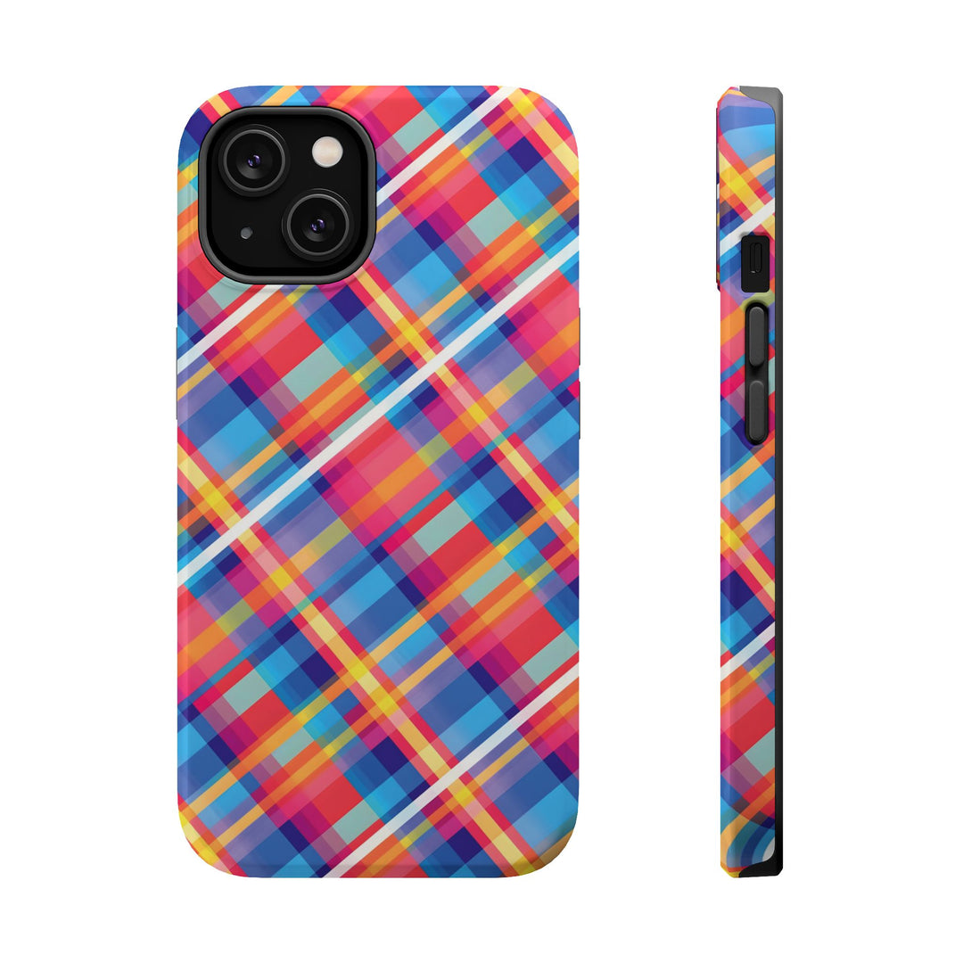Checkered Plaid Magsafe Gift for Her Cute Phone Case for Iphone, | iPhone 16 | iPhone 15 Pro Max, Iphone 14 Pro Max, 13 12 11 10 9 8 7 - Studio40ParkLane