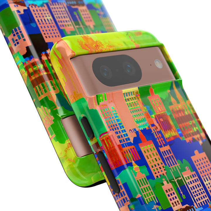 Cute Samsung Case | Cool Iphone Case | Summer City Skyline, Samsung S24, S23, S22, S21, IPhone 15 Case | Iphone 14 Case, Iphone 13 Case - Studio40ParkLane
