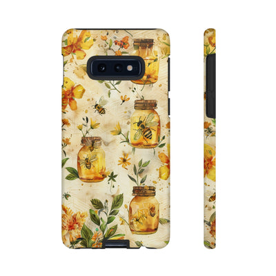 Impact Resistant, Honey Bees, Cute Phone Cases for Samsung S24, S23, S22, S21, IPhone 15 pro Iphone 14 pro Iphone 13 IPhone 12 Iphone 11