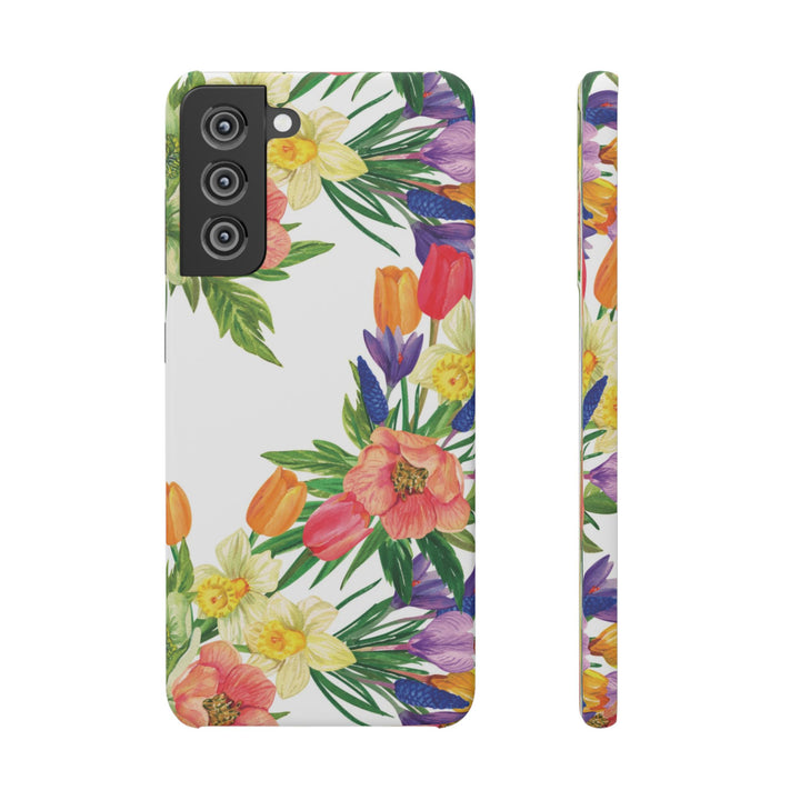 Sleek Snap Spring Summer Flowers Cute Phone Case for iPhone 16 15 14 13 12 11 X Xs Max Xr Pro Plus Samsung Galaxy S24 S23 S22 S21 S20 Ultra