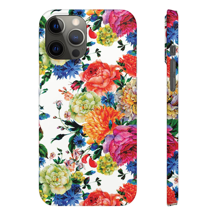 Sleek Snap Colorful Flowers Cute Phone Case for iPhone 16 15 14 13 12 11 X Xs Max Xr Pro Plus Samsung Galaxy S24 S23 S22 S21 S20 Note Ultra