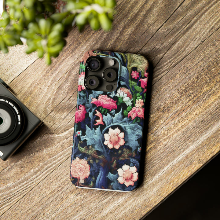 Slim Cute Phone Cases for Iphone - | iPhone 15 Case | iPhone 15 Pro Max Case, Iphone 14 Case, Iphone 14 Pro Max, Iphone 13, Flowers Scene - Studio40ParkLane