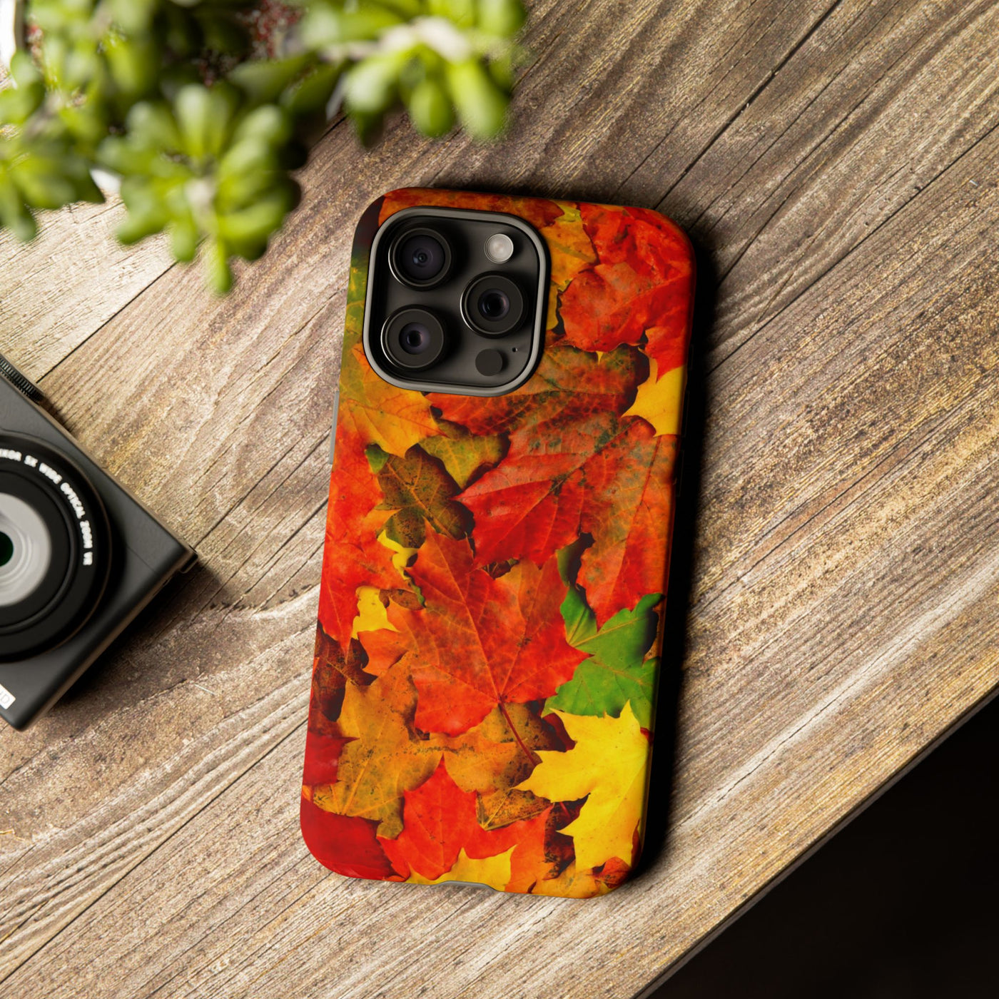 Fall Leaves Impact Resistant, Cute Phone Cases for Samsung S24, S23, S22, S21, IPhone 15 pro Iphone 14 pro Iphone 13 IPhone 12 Iphone 11