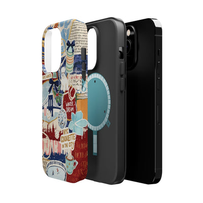 New York Winter Coquette Collage Tough Magsafe Cute Phone Cases for Iphone | iPhone 17 Pro Max Case, Iphone 16, Iphone 15 14 13 12 11 10 9