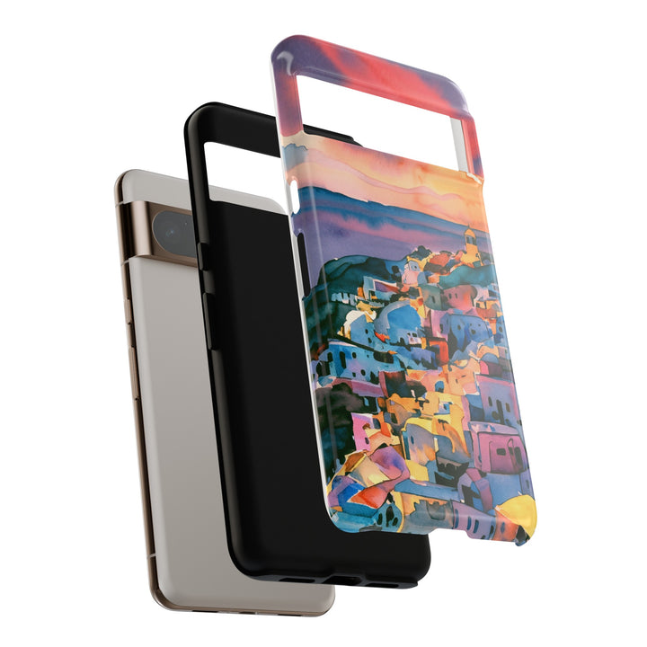 Impact Resistant, Greek Sunset, Cute Phone Cases for Samsung S24, S23, S22, S21, IPhone 15 pro Iphone 14 pro Iphone 13 IPhone 12 Iphone 11 - Studio40ParkLane
