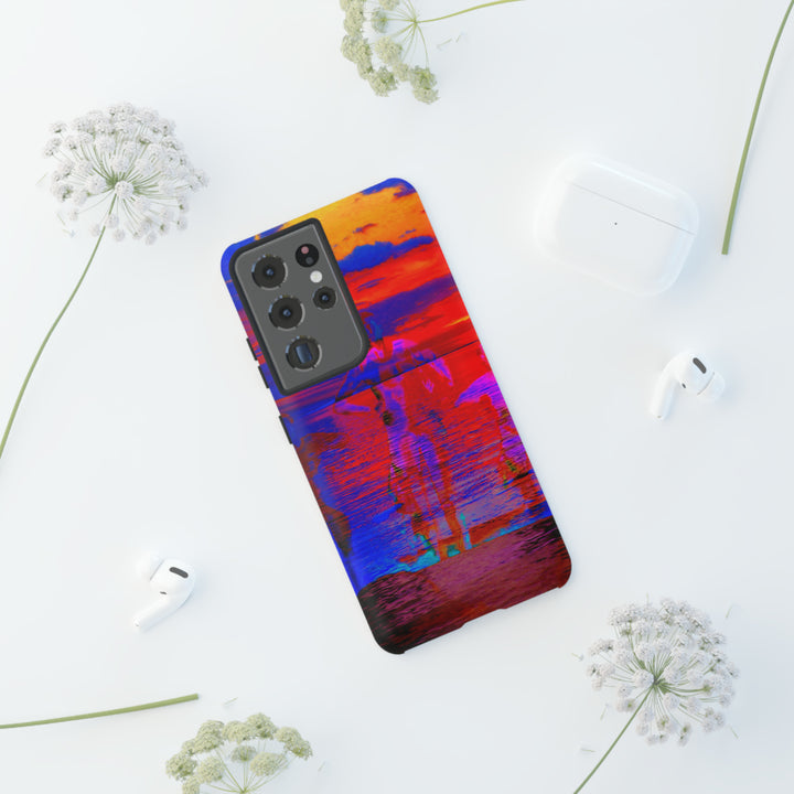 Cute Samsung Phone Case | Aesthetic Samsung Phone Case | Dance Sunset Colorful | Galaxy S23, S22, S21, S20 | Luxury Double Layer | Cool - Studio40ParkLane