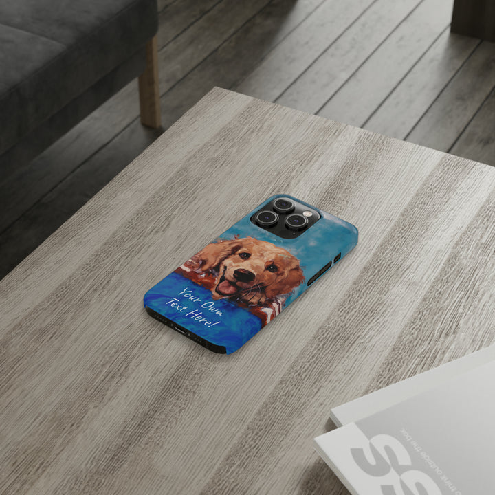 Slim Personalized Cute iPhone Cases - | iPhone 15 Case | iPhone 15 Pro Max Case, Iphone 14 Case, Iphone 14 Pro Max, Iphone 13, Golden Retriever Dog - Studio40ParkLane