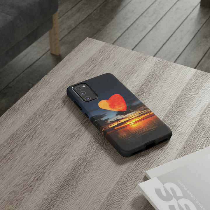Cute Samsung Phone Case | Aesthetic Samsung Phone Case | Galaxy S23, S22, S21, S20 | Luxury case, Cute Rising Heart Sunset Phone Case - Studio40ParkLane