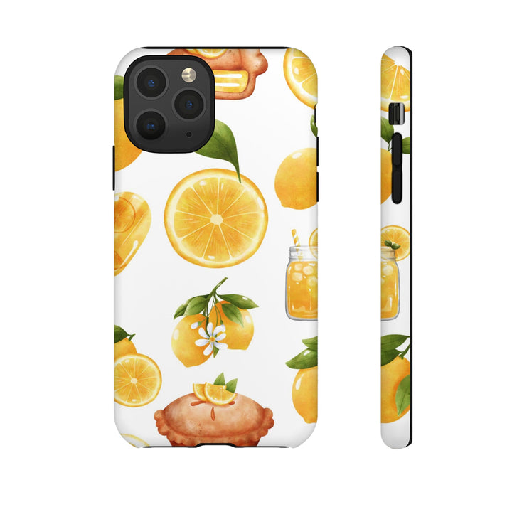 Impact Resistant, Lemon Fruit Pie, Cute Phone Cases for Samsung S24, S23, S22, S21, IPhone 15 pro Iphone 14 pro Iphone 13 IPhone 12 Iphone 11 - Studio40ParkLane
