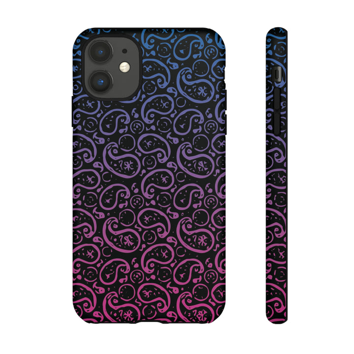 Cute IPhone Case | iPhone 15 Case | iPhone 15 Pro Max Case, Iphone 14 Case, Iphone 14 Pro Max Case IPhone Case for Art Lovers, Paisley Blue Pink - Studio40ParkLane