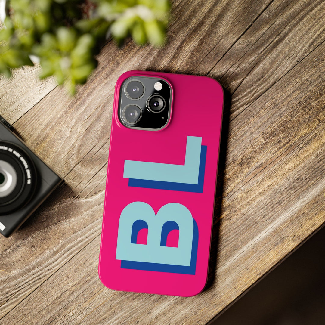 Slim Personalized Initial Custom Gift for Her Cute Phone Cases for Iphone 16 Pro Max | iPhone 15 Case | iPhone 15 Pro Max Case, Iphone 14, 13, 12, 11, 10, 8, 7 - Studio40ParkLane
