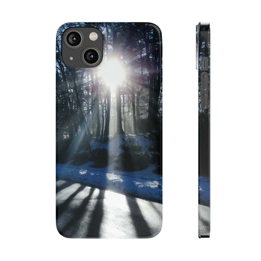 Slim Cute Phone Cases for Iphones - | iPhone 15 Case | iPhone 15 Pro Max Case, Iphone 14 Case, Iphone 14 Pro Max, Iphone 13, Winter Morning Sun - Studio40ParkLane
