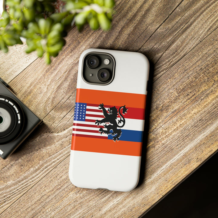 Cute IPhone Case | iPhone 15 Case | iPhone 15 Pro Max Case, Iphone 14 Case, Iphone 14 Pro Max Case IPhone Case for Art Lovers, Dutch US Flag - Studio40ParkLane