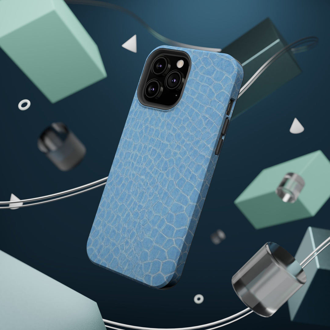 Non Leather Blue Color Pattern Magsafe Cute Phone Case for Iphone Gift for Her, | iPhone 15 Case | iPhone 15 Pro Max Case, Iphone 14, Iphone 14 Pro Max, Iphone 13, Iphone 16 - Studio40ParkLane