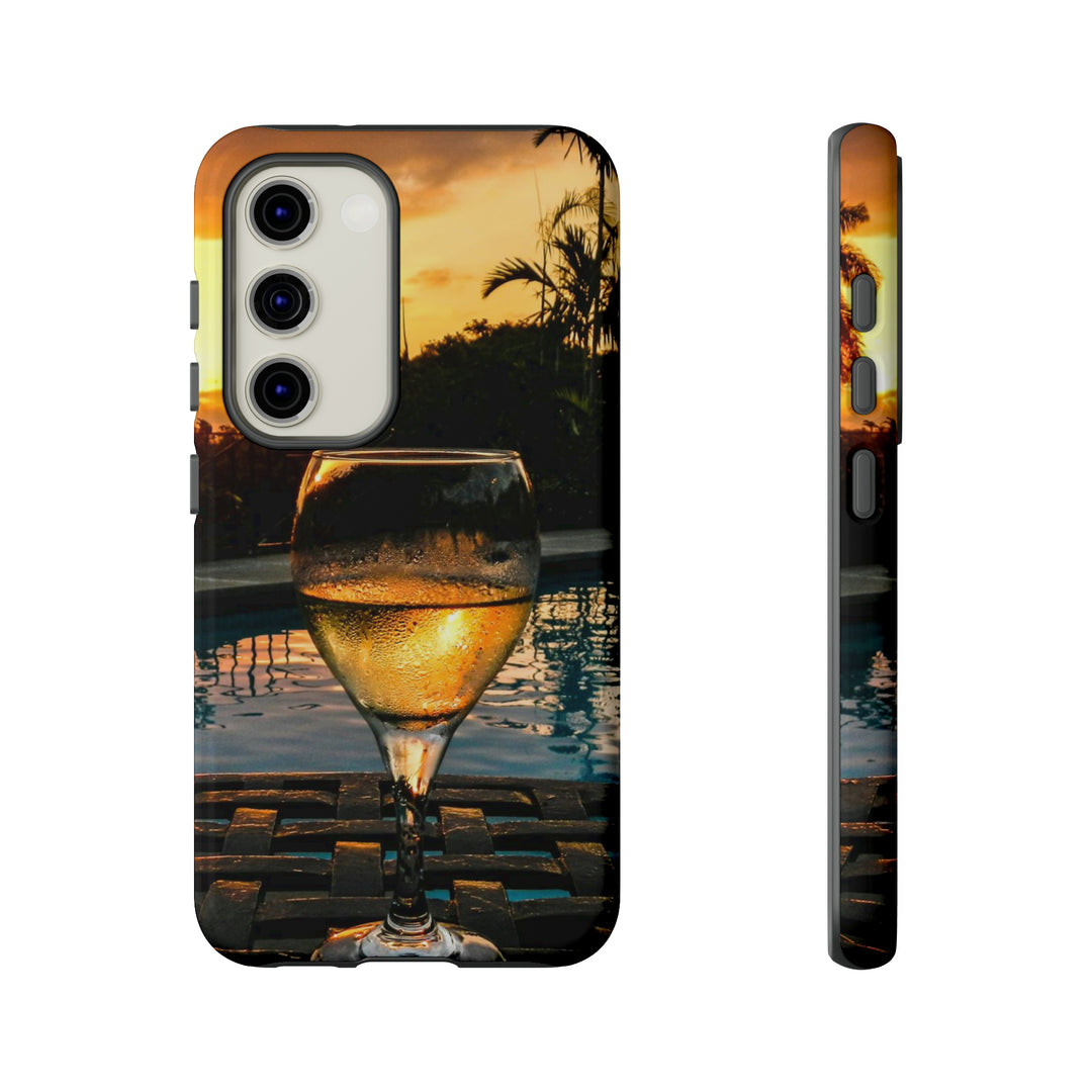 Samsung Galaxy Phone Case | Galaxy S23, S22, S21, S20 | Luxury Case Double Layered | Impact Resistant | Fashionable - Wine Glass 1 - Studio40ParkLane