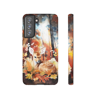 Autumn Fall Deer Forest Gift for Her Cute Phone Case for, Samsung Galaxy S24, S23, S22, S21, IPhone 16 Case | Iphone 15, Iphone 14, IPhone 13 Case