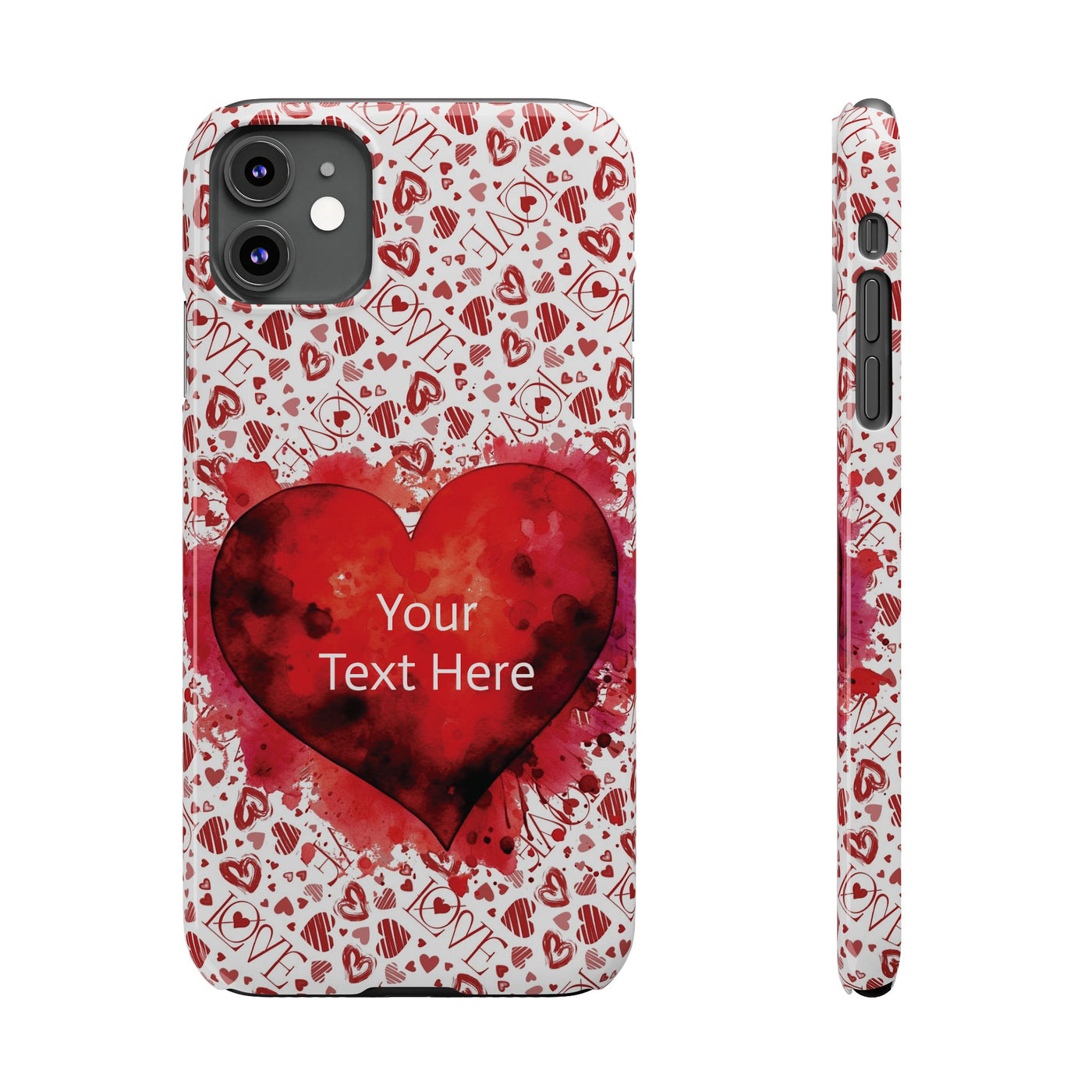 Slim Cute iPhone Cases - | iPhone 15 Case | iPhone 15 Pro Max Case, Iphone 14 Case, Iphone 14 Pro Max, Iphone 13, Valentine Hearts Love