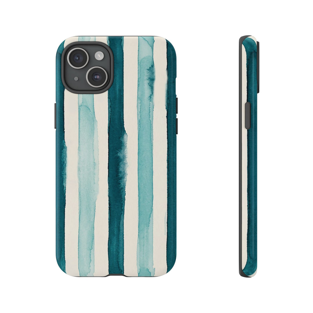 Tough Cute Green Stripes Phone Case, for IPhone 17 Pro Max | Iphone 17 Air, Iphone 16, IPhone 15, 14 13 12, Samsung Galaxy S26, S25, S24, S23