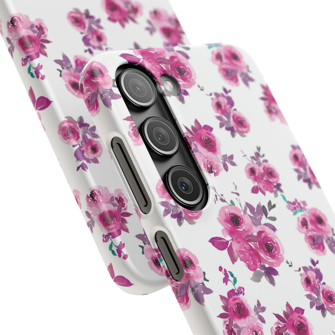 Sleek Snap Flowers Gift for Her Cute Phone Case for iPhone 16 15 14 13 12 11 X Xs Max Xr Pro Plus Samsung Galaxy S24 S23 S22 S21 S20 Ultra