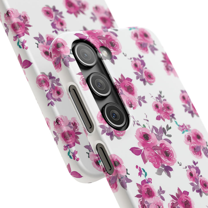 Sleek Snap Flowers Gift for Her Cute Phone Case for iPhone 16 15 14 13 12 11 X Xs Max Xr Pro Plus Samsung Galaxy S24 S23 S22 S21 S20 Ultra