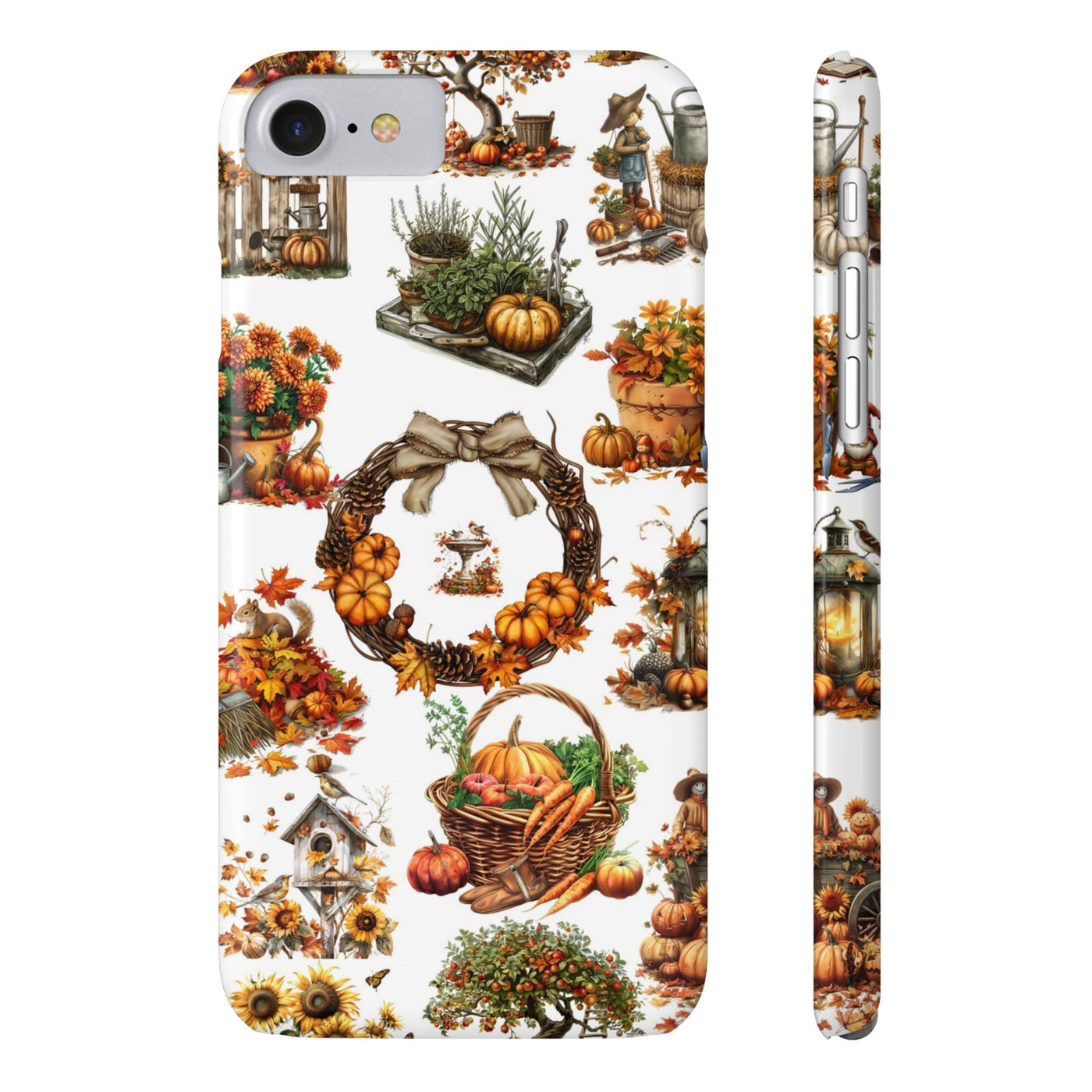 Slim Fall Leaves Collage Cute Phone Cases for Iphone | iPhone 15 Case | iPhone 15 Pro Max Case, Iphone 14, Iphone 14 Pro Max, Iphone 13, 12